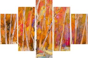Obraz - Jesenný les (150x105 cm)