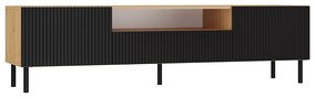 TV stolík KAMA 160 cm dub artisan/čierny