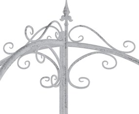 Mriežka na popínavé rastliny Flowton - starožitná biela