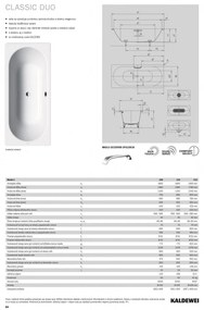 Kaldewei Classic Duo - Vaňa 1800x750 mm, alpská biela 290900010001