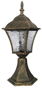RABALUX Vonkajšia stojacia lampa TOSCANA, 1xE27, 60W, 41cm, zlatá, IP43