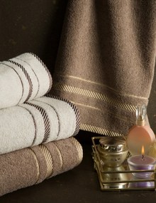 BAVLNENÝ UTERÁK KORAL 70X140 CM BIELA