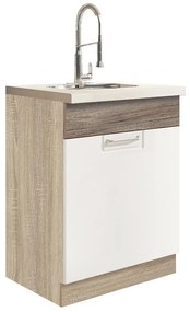 Skrinka do kuchyne Econo 11D Sonoma/Biely/San Remo