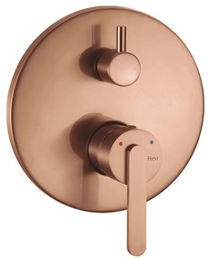 Rea Ontario, podomietková sprchová súprava s BOX montážnym systémom, medená matná, REA-P5650
