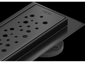 Mexen Flat M12 odtokový žľab 70 cm, čierna - 1721070-15