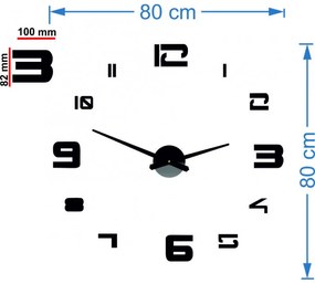Nalepovacie nástenné hodiny zrkadlové I SENTOP 12SZ021