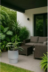 Kvetináč ESCADA, sklolaminát, výška 40 cm, beton design