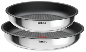 Nerezové panvice v súprave 2 ks s nepriľnavým povrchom/s odnímateľnou rukoväťou ø 26 cm INGENIO Cook Eat L8813S75 – Tefal