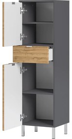 Skrinka s dubovým dekorom Germania Mauresa, výška 120 cm