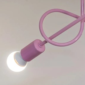 Prisadený luster OXFORD 3xE27/15W/230V ružová