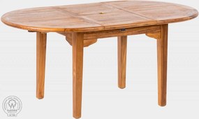 FaKOPA s. r. o. ELEGANTE - záhradný teakový rozkladací stôl 100 x 160-220 cm, teak