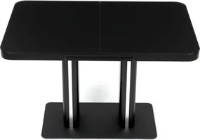 Jedálenský stôl 120x80 cm, rozkladací HT-D1926 BK čierny