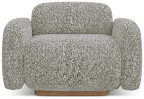 Sivé kreslo Ailani – Makamii