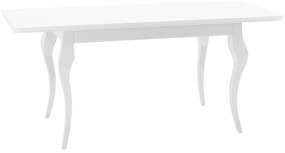 Rozkladací stôl Julia 140, Farby: biely / biely lesk