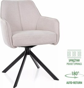 SI Stolička Notti Brego svetlo béžová