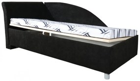 Jednolôžková posteľ (váľanda) 90 cm Pearline Plus (so 7-zónovým matracom lux) (L). Vlastná spoľahlivá doprava až k Vám domov. 774154