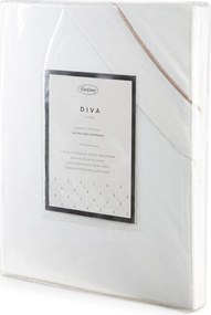 SATÉNOVÉ OBLIEČKY DIVA 8 140X200 CM, 1KS 70X80 CM BIELE