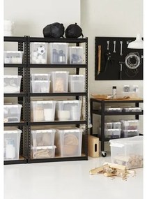 SmartStore Úložný box s bielymi klipmi Classic, 32 l, 32 l
