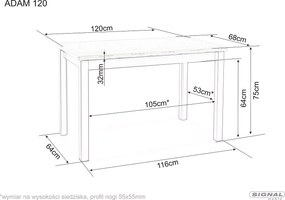 SI Stôl Adam 120