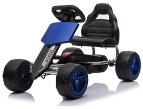 Baby Mix Detská šliapacia motokára Go-kart Speedy, modrá