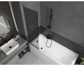 Mexen Next L, 1-krídlová vaňová zástena 50 x 150 cm, 6mm šedé sklo, grafitový profil, 895-050-000-03-40-66