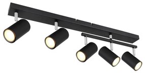 Globo 57911-5B - Bodové svietidlo ROBBY 5xGU10/35W/230V čierna