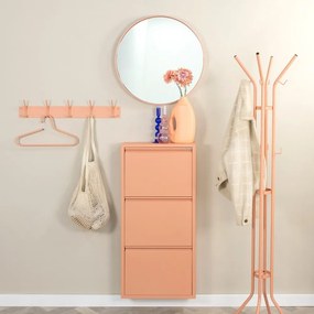 Kovový nástenný vešiak v lososovej farbe Fusion – Spinder Design