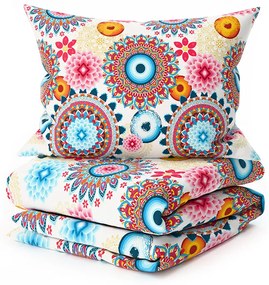 Obliečky z mikrovlákna GEOMANDALA farebné Rozmer obliečky: 70 x 90 cm | 140 x 200 cm