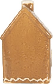 Hnedá perníková LED chalúpka Gingerbread Cott - 7*6*12 cm