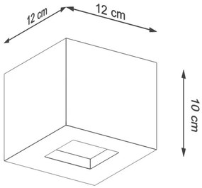 Sollux SL.0991 - Nástenné svietidlo LEO 1xG9/40W/230V betón