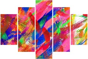Obraz - Farebná abstrakcia (150x105 cm)