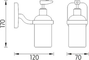 Nimco Dávkovač tekutého mydla, pumpička plast SIMONA - SI 7231C-P-26