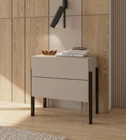 Nočný stolík s dvomi zásuvkami Jukon S - kašmír