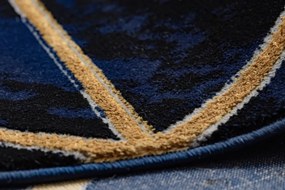 Modrý koberec EMERALD exkluzívny/glamour granat/zlatý Veľkosť: 240x330cm