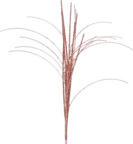 Vianočná ružová umelá trblietavá vetvička - 25*3*76 cm