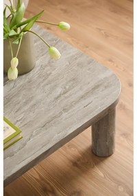 Svetlosivý konferenčný stolík v dekore mramoru 75x100 cm Solano – Actona