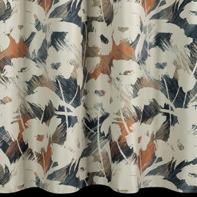 ZÁVES NA KRÚŽKOCH AMBRA 140X250 CM VZOROVANÁ