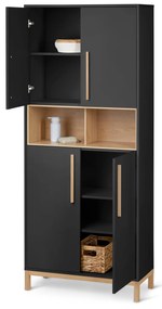 Vysoká skrinka do kúpeľne »Eklund«, antracitová