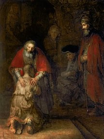 Obrazová reprodukcia Return of the Prodigal Son (1668-69), Rembrandt Harmensz van Rijn