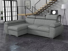 Rohová sedacia súprava Gozo (stredne tmavá sivá) (L)