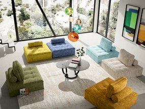 Element Portofino kreslo sivo-modré