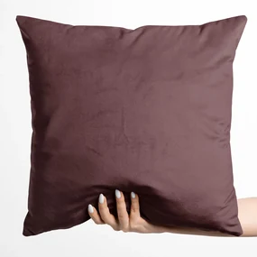Biante Zamatová obliečka na vankúš Velvet Prémium SVP-019 Hnedofialová 30 x 50 cm