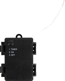 Vianočné neónové kolíkové svetlo červená cukrová palica vrátane LED s časovačom IP44 - Fura