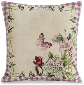 GOBELÍNOVÁ DEKORAČNÁ OBLIEČKA NA VANKÚŠ FIO 45X45 CM VZOROVANÁ