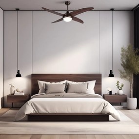 LED stropné svietidlo v tmavoprírodnej farbe ø 13 cm Regal – SULION