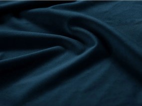 Modrá čalúnená jednolôžková posteľ s úložným priestorom s roštom 90x200 cm Phaedra – Micadoni