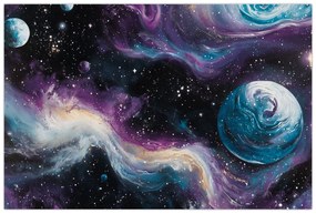 Obraz - Maľovaný vesmír (90x60 cm)