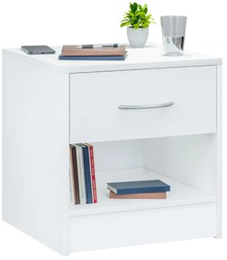 InternetovaZahrada Nočný stolík Kiel 41x39x28cm - biely
