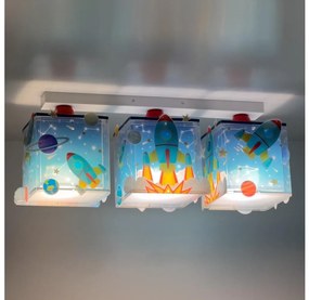 Dalber 63353 - Detské stropné svietidlo ROCKET 3xE27/15W/230V