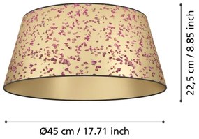 Eglo 390291 - Stropné svietidlo CASTUERA 1xE27/25W/230V zlatá/ružová